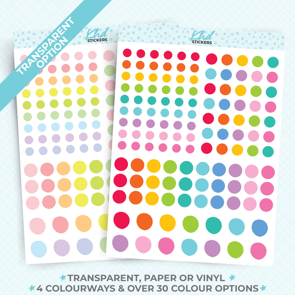 Dot Stickers Sampler Transparent