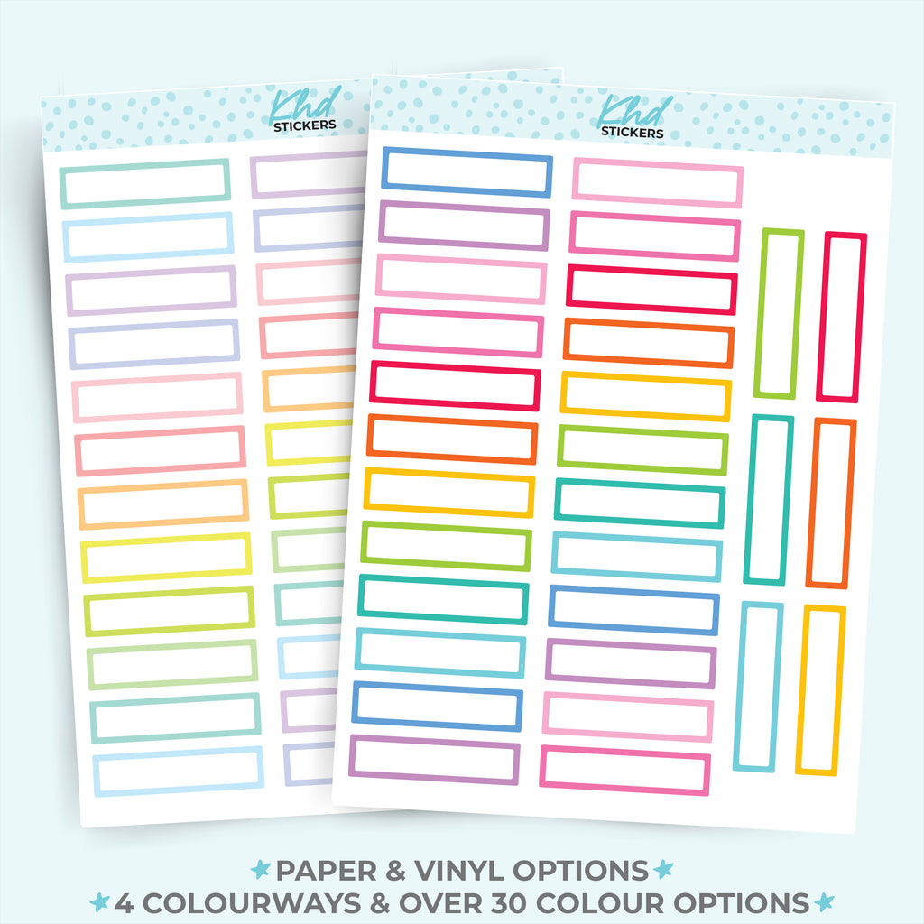 Monthly View Planner Stickers Vinyl - Removable / Wine