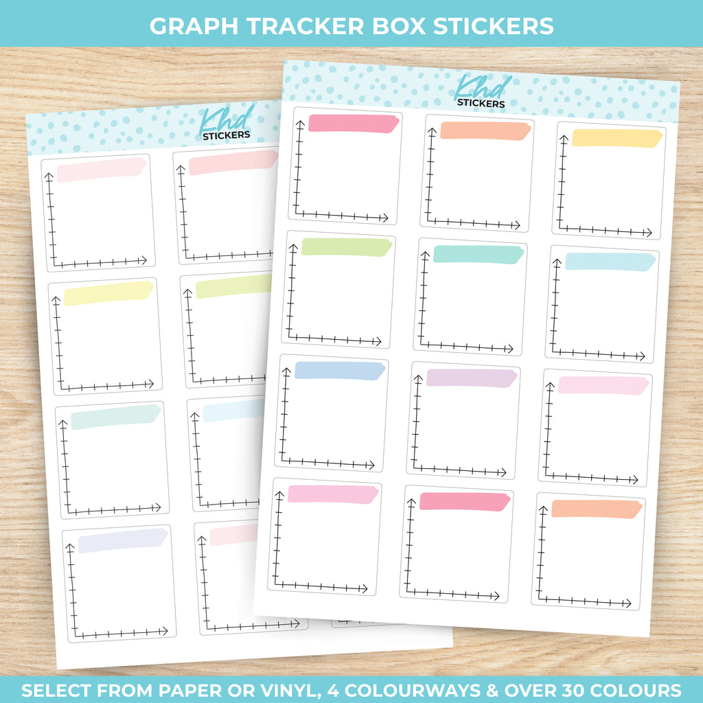 Graph Tracker Box Stickers Vinyl - Removable