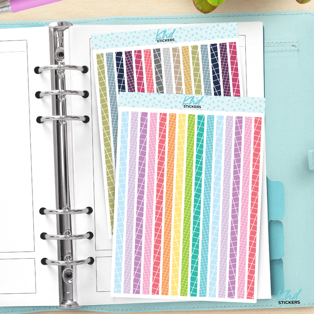 Thin Washi Strip Stickers Wine