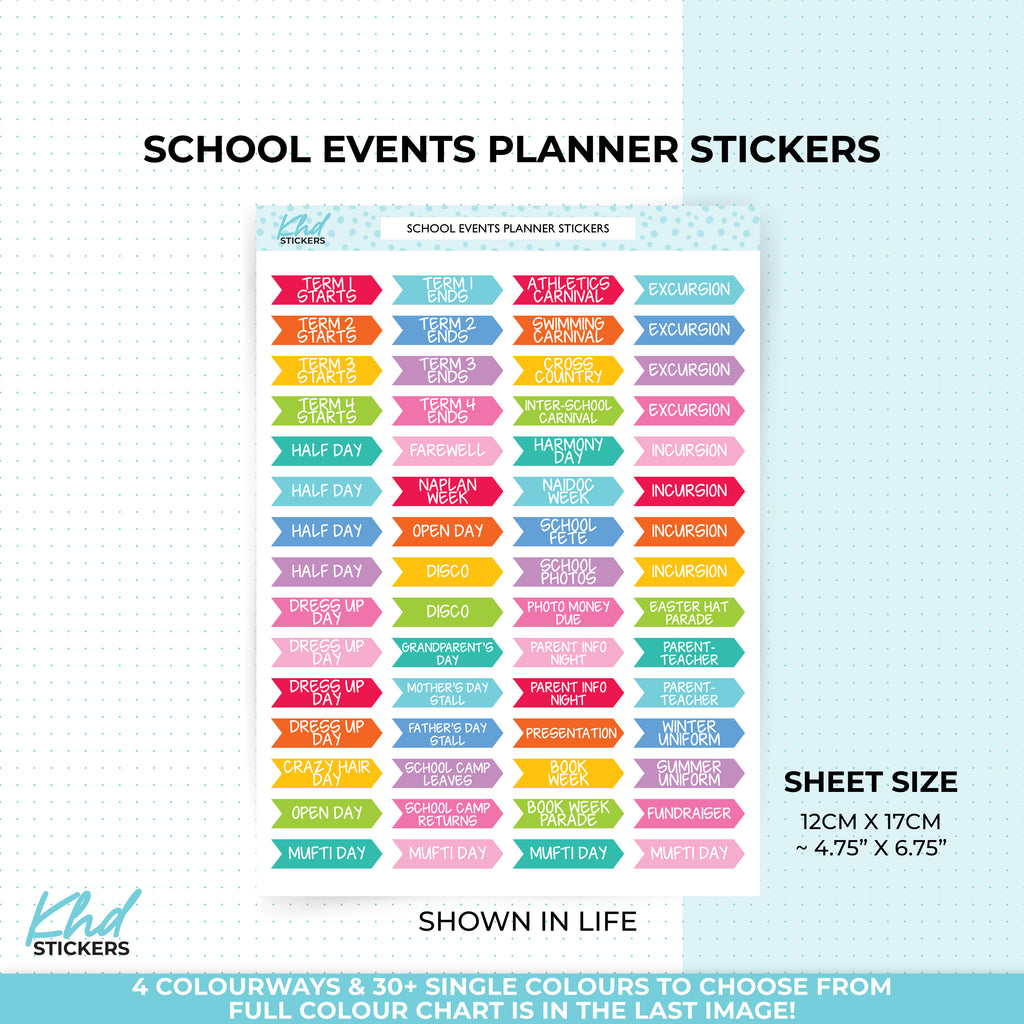 School Event Stickers Mufti Day