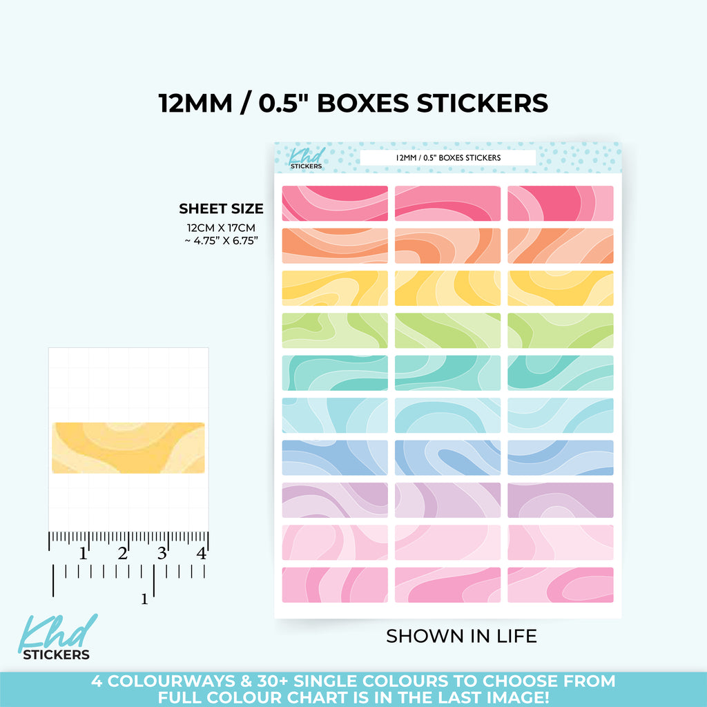 Blank Swirl Headers and Functional Boxes Vinyl - Removable