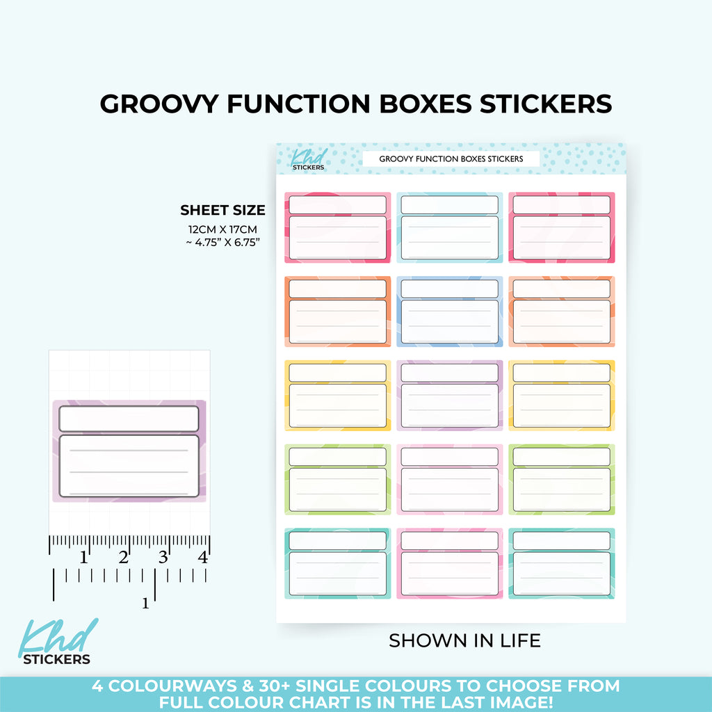 Header and Detail Swirl Functional Boxes Vinyl - Removable
