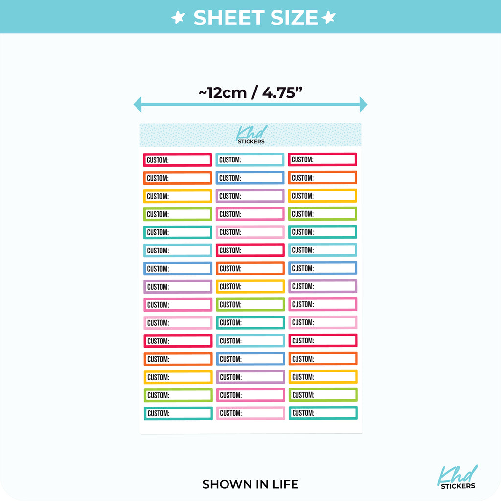 Design Your Own Labels Vinyl - Removable