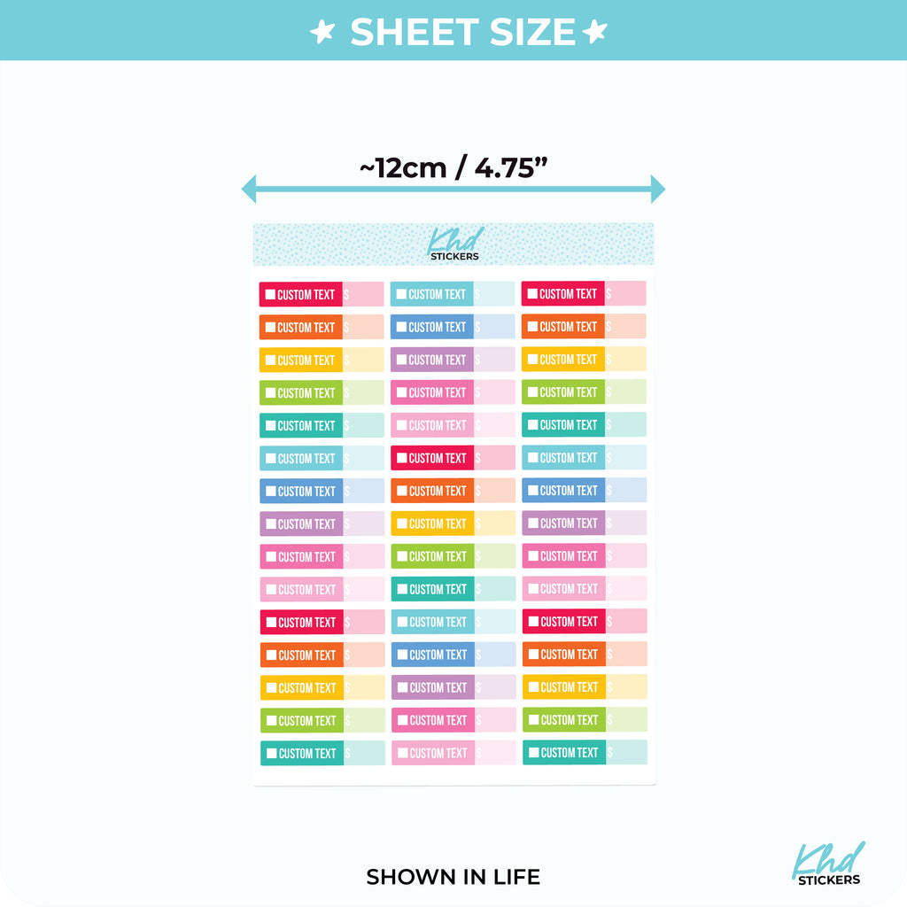 Design Your Own Budget Labels Vinyl - Removable