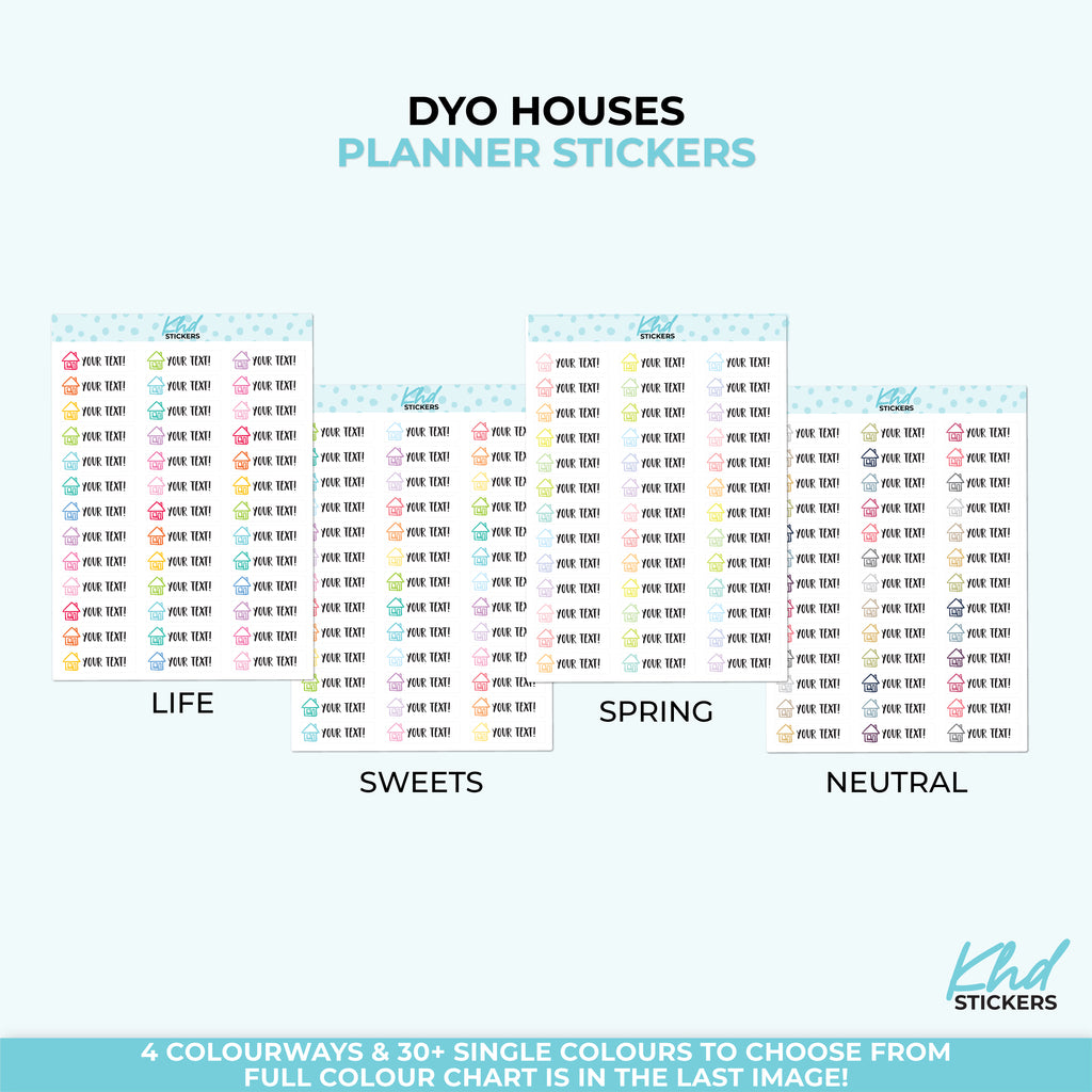 Design Your Own Home Custom House Icon Stickers
