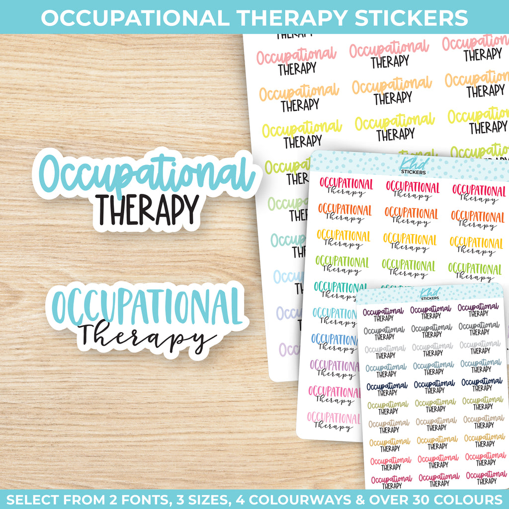 Occupational Therapy Script Planner Stickers Small