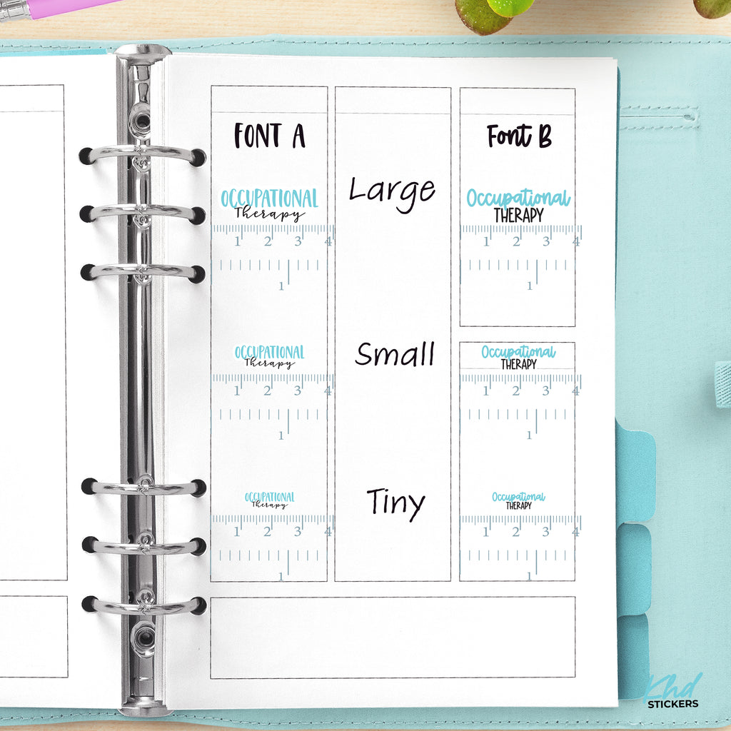 Occupational Therapy Script Planner Stickers Small