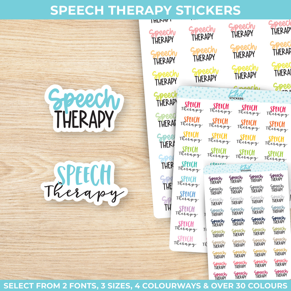 Speech Therapy Script Planner Stickers Small