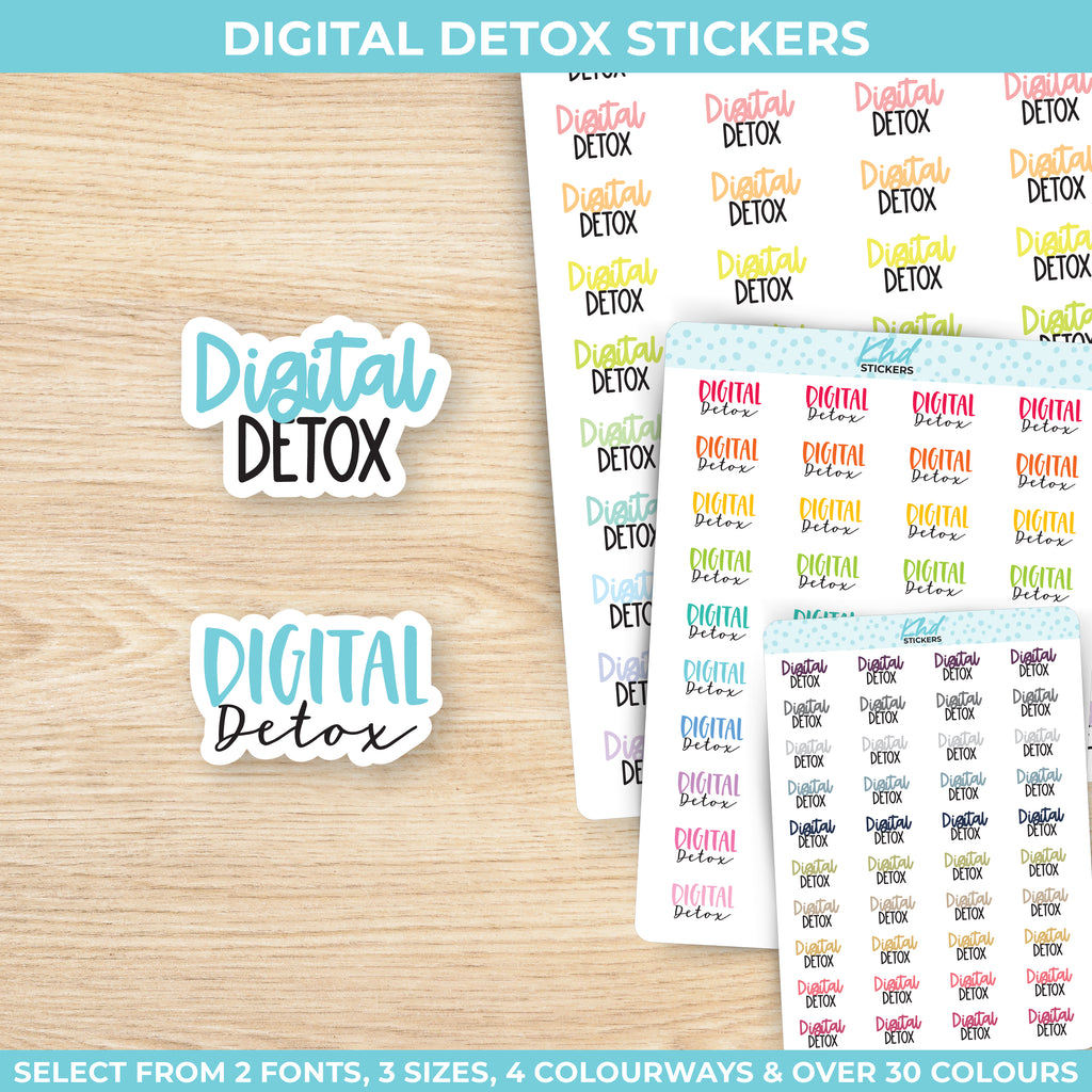 Digital Detox Stickers Small