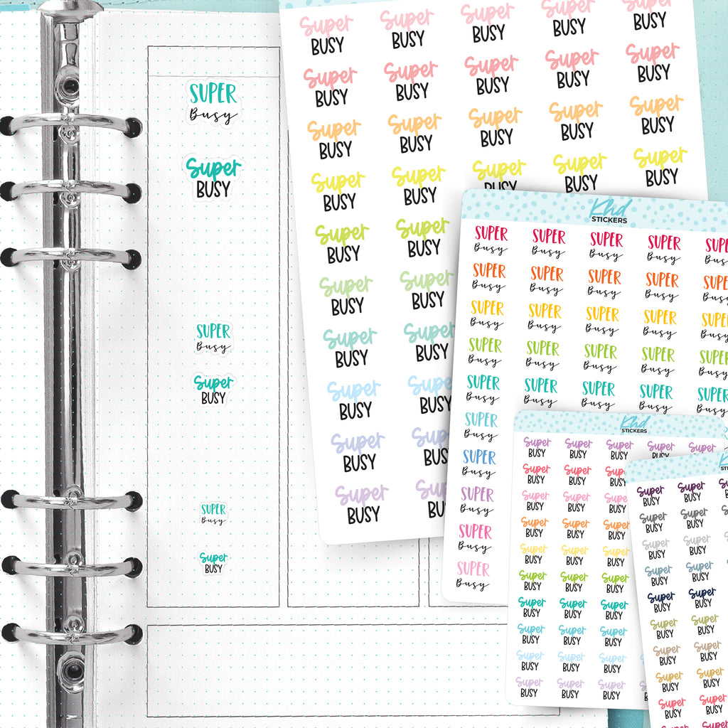 Super Busy Planner Stickers Small