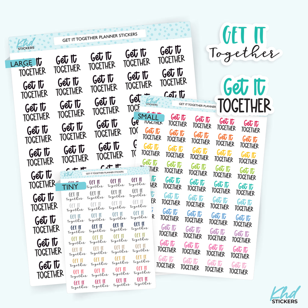 Get It Together Planner Stickers Small