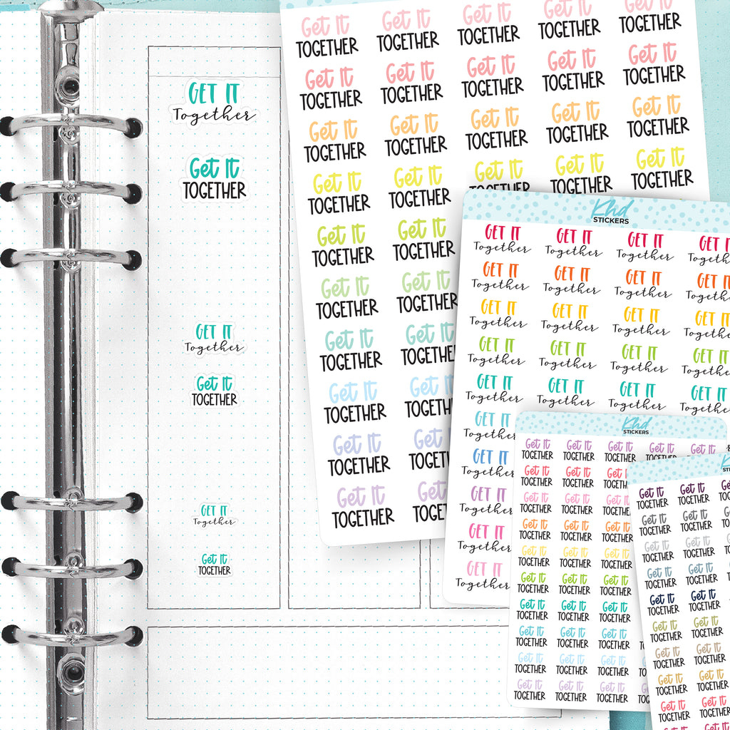 Get It Together Planner Stickers Small
