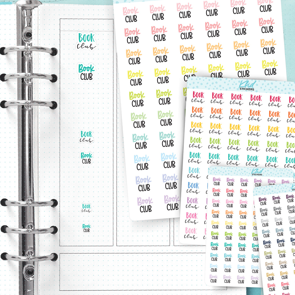 Book Club Planner Stickers Small