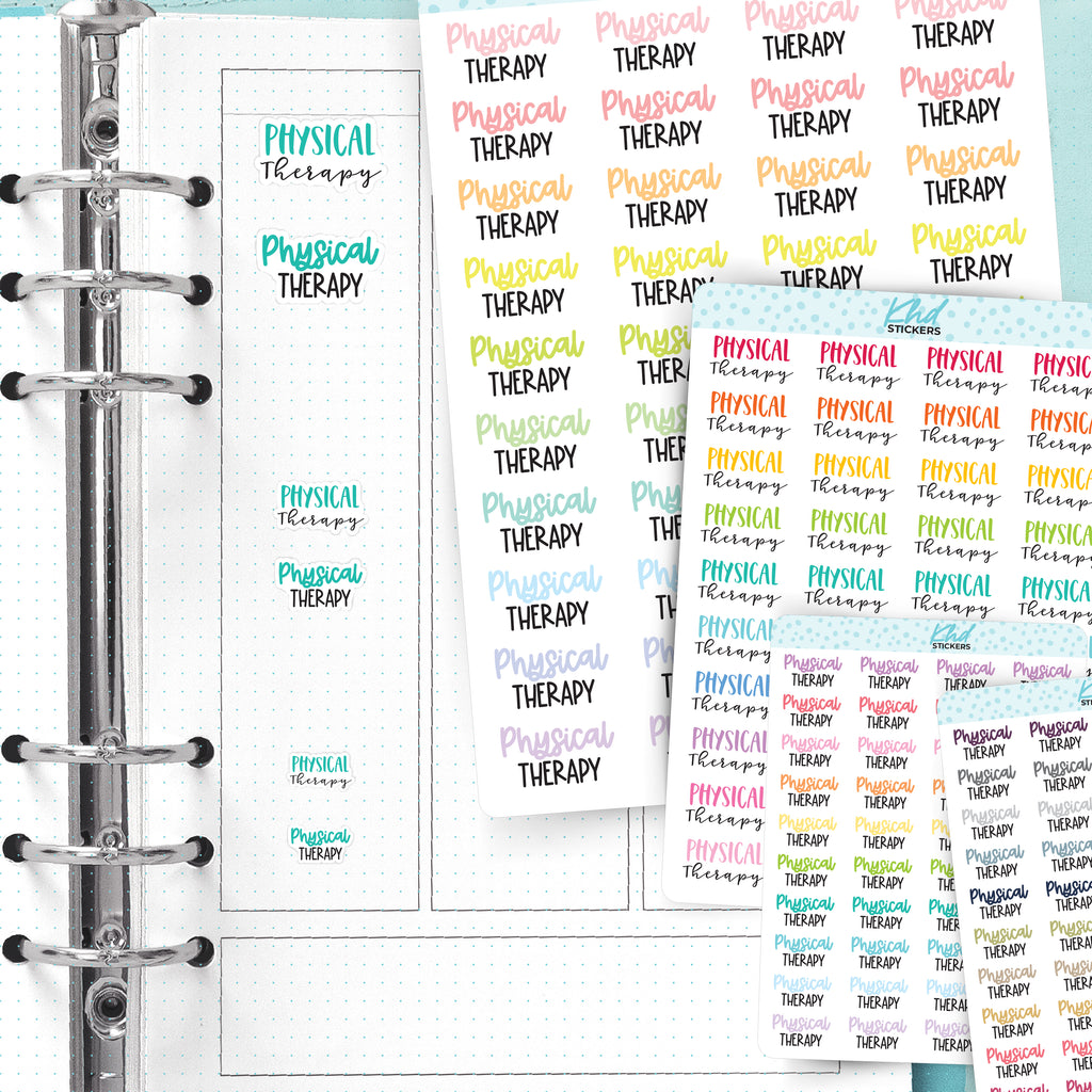 Physical Therapy Planner Stickers Small