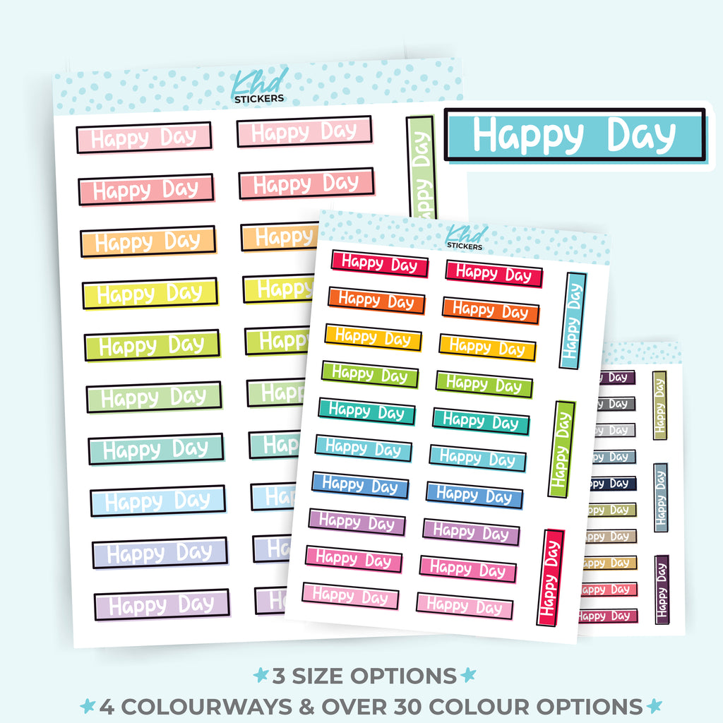 Happy Day Stickers Small