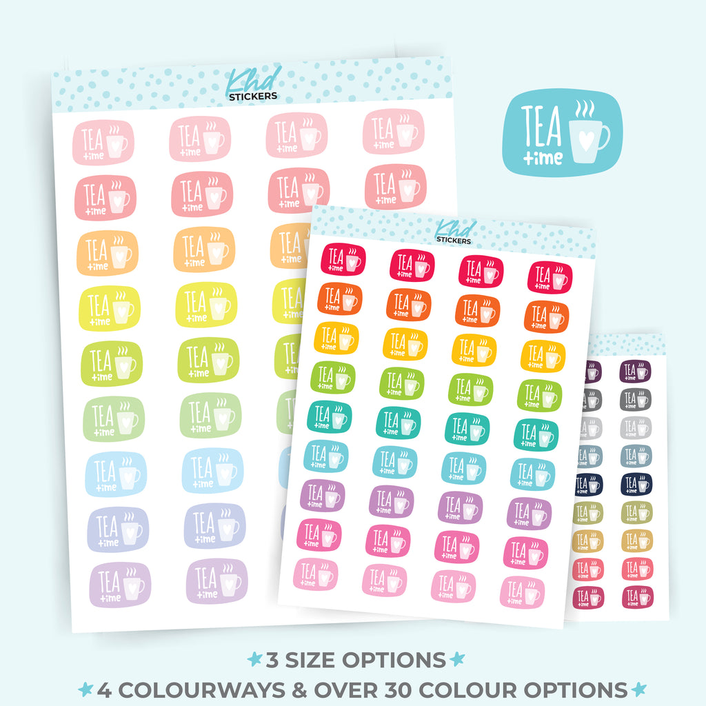 Tea Time Planner Stickers Small