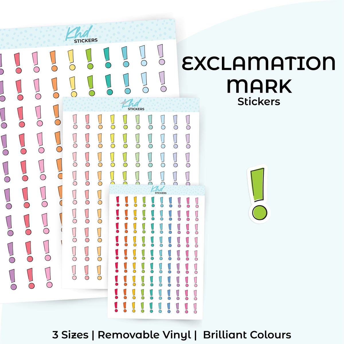 Exclamation Stickers – KHDStickers