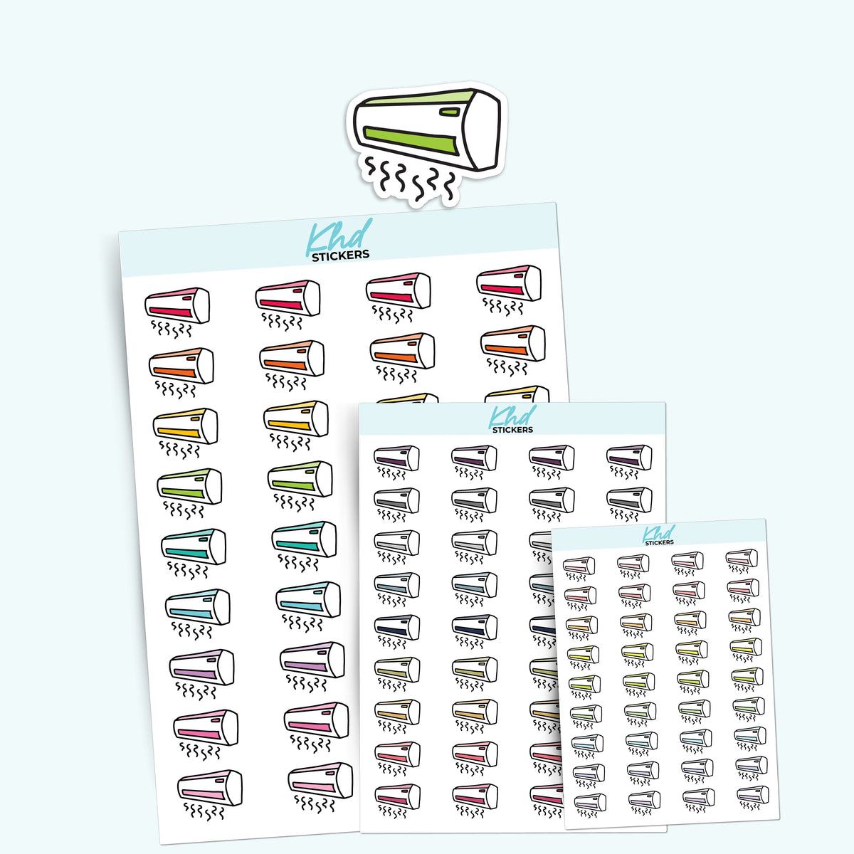 Air Conditioning Planner Stickers – KHDStickers