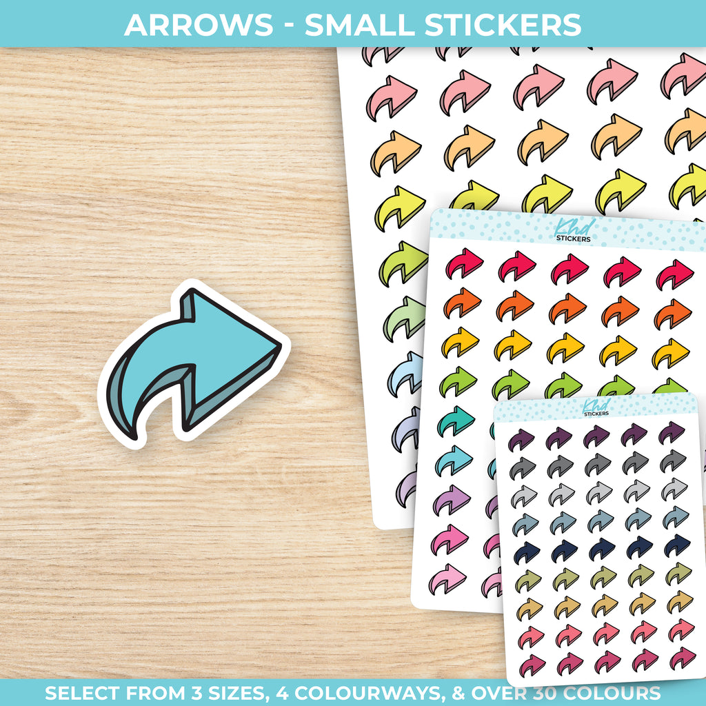 Small or Large Arrows Planner Stickers Small