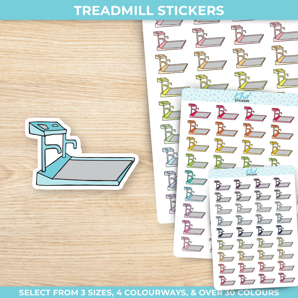 Treadmill Planner Stickers Small