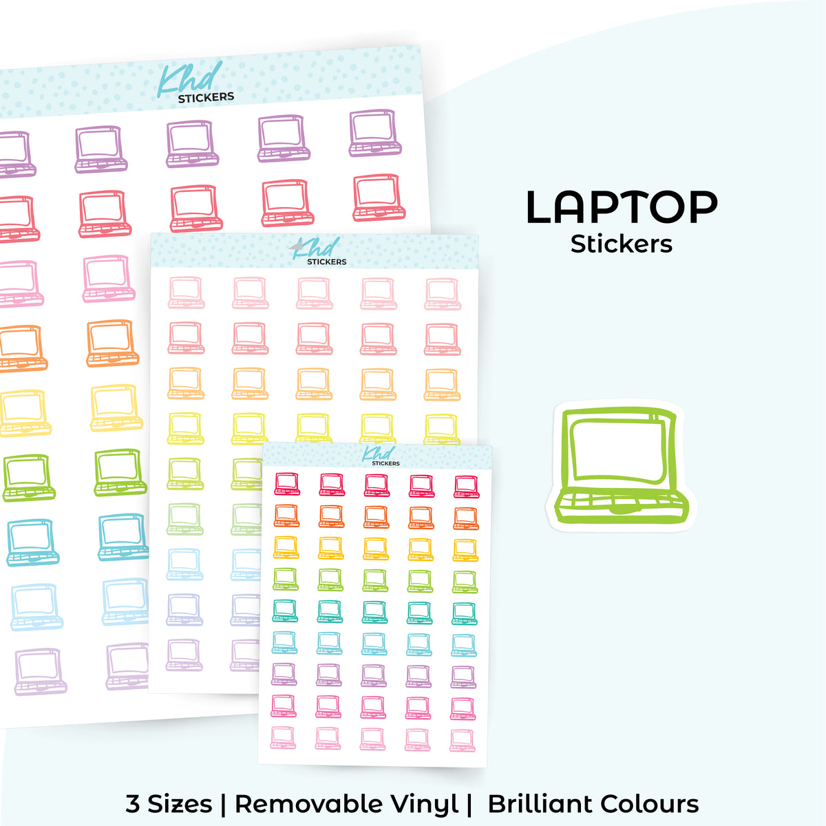 Laptop Icons Stickers – KHDStickers