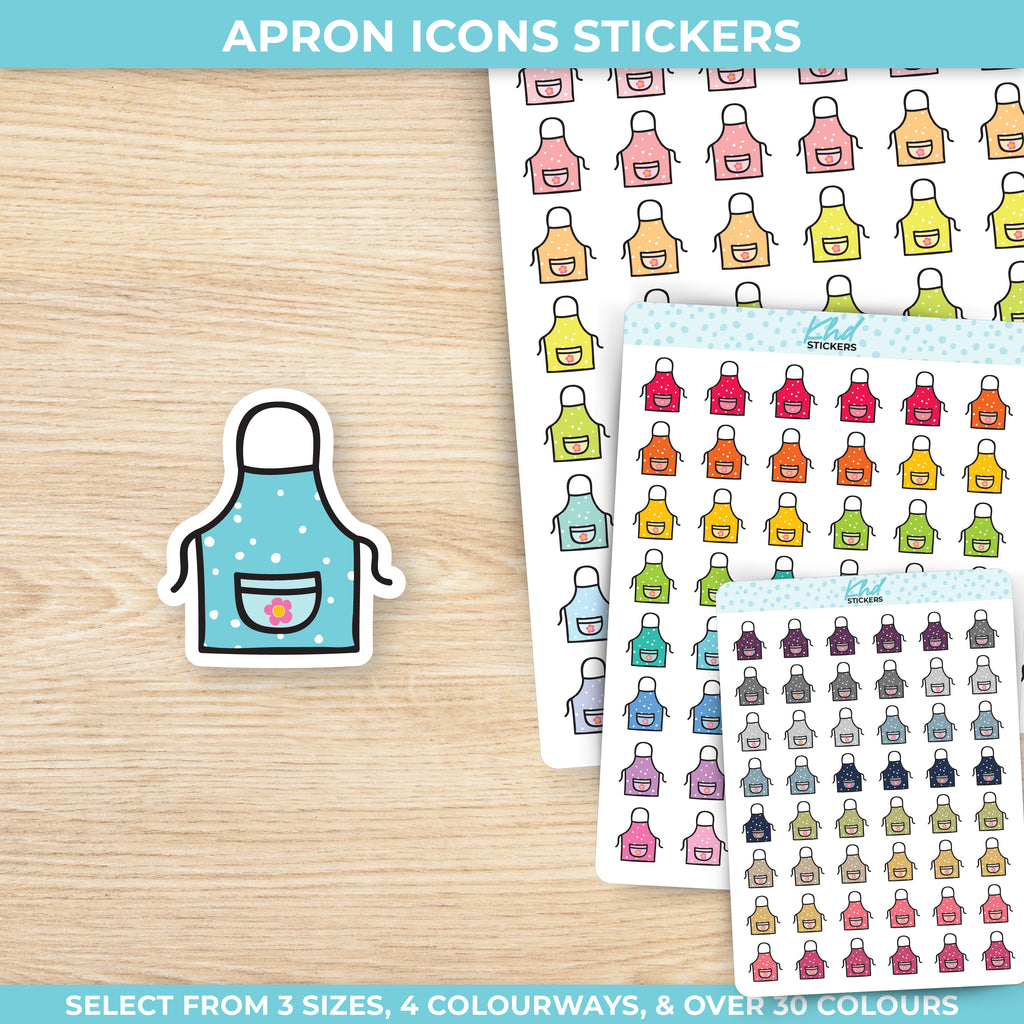 Apron Icon Stickers Small