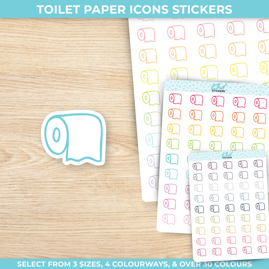 Toilet Paper Stickers Small