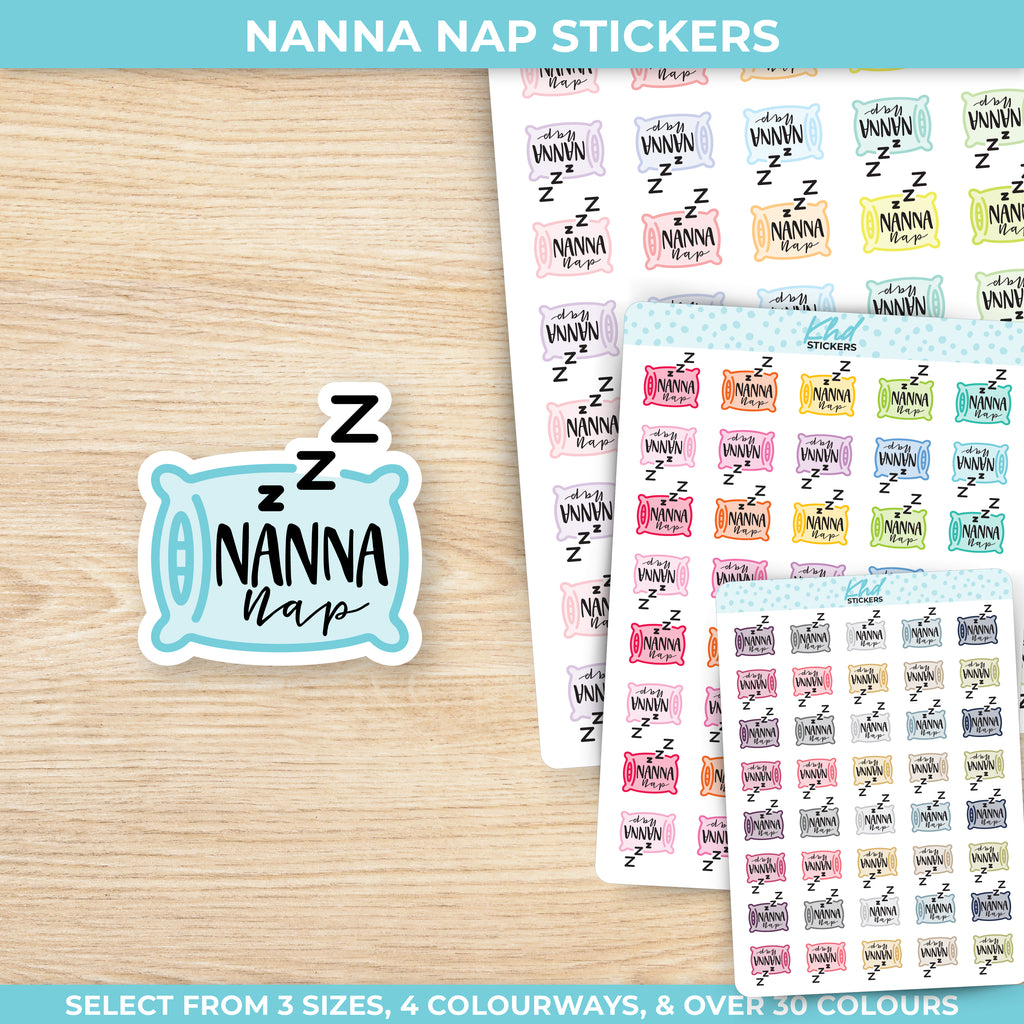 Nanna Nap Stickers Small