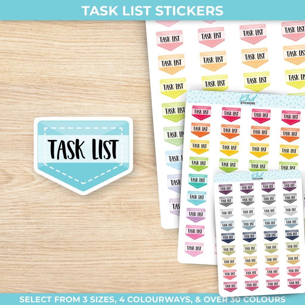 Task List Stickers Small