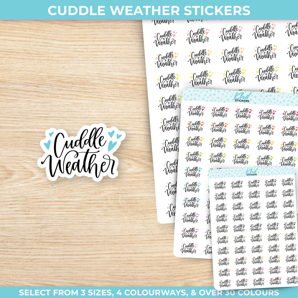 Cuddle Weather Planner Stickers Small