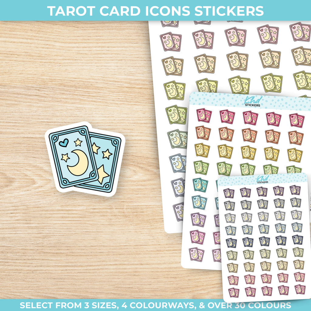 Tarot Card Icon Stickers Small