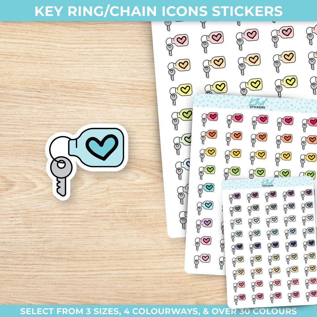 Key Ring/Chain Stickers Small