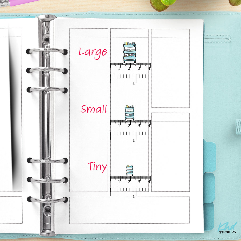 Planner Trolley Stickers Small