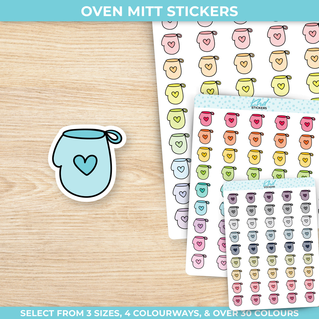 Oven Mitt Stickers Small