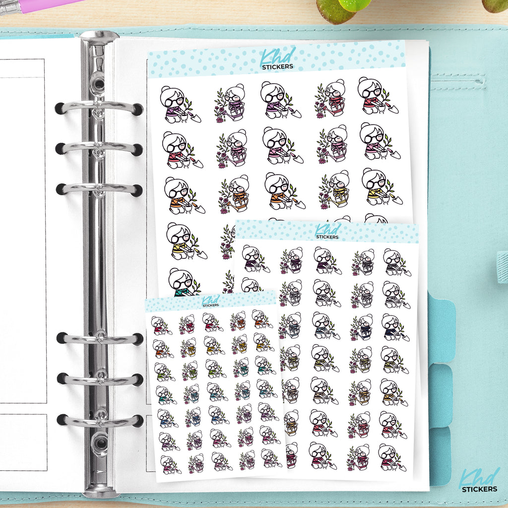 Planner Girl Gardening Stickers Small