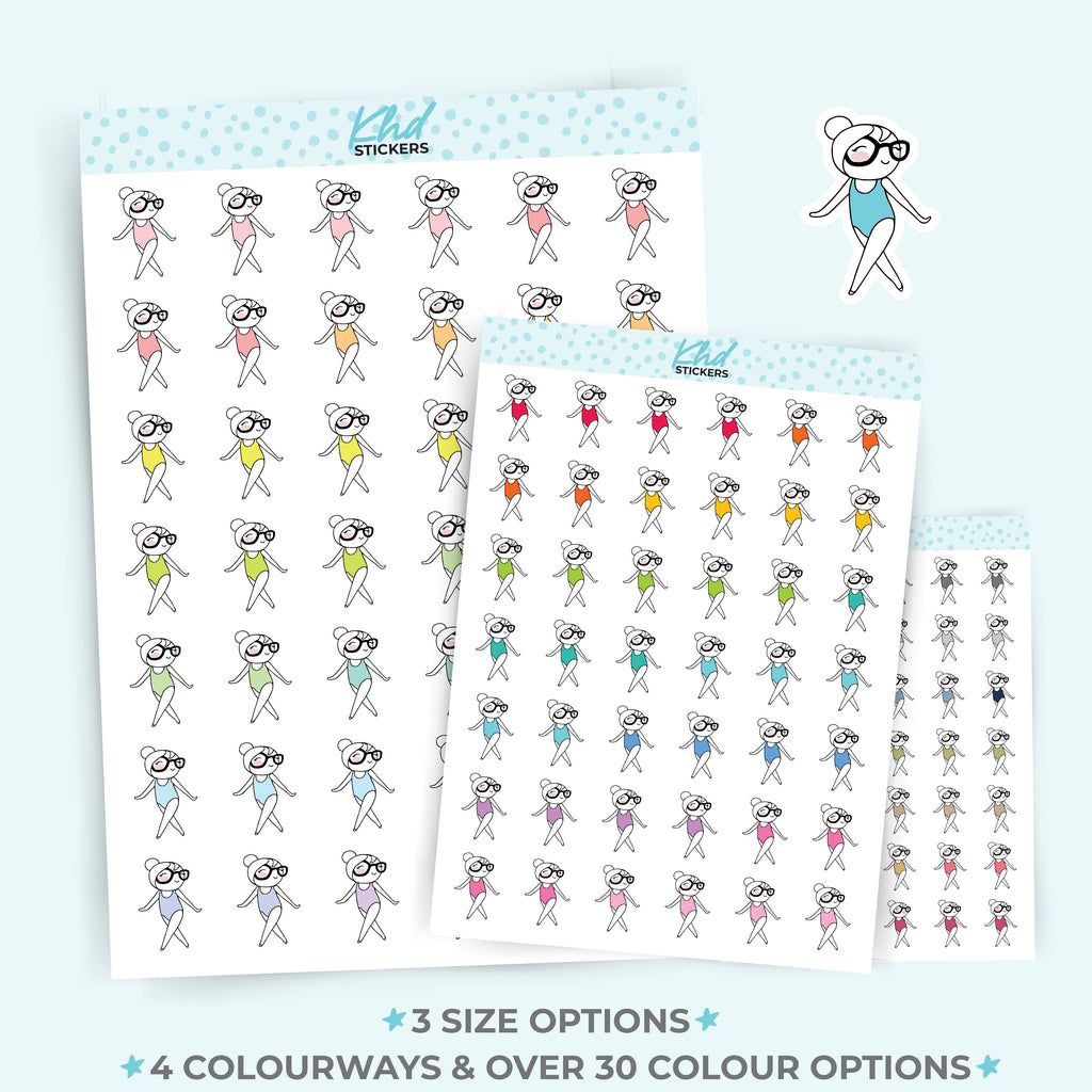 Dancing Planner Girl Stickers Small