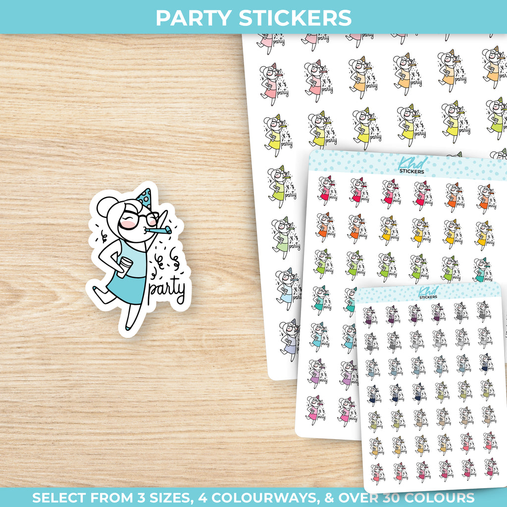 Party Stickers Small