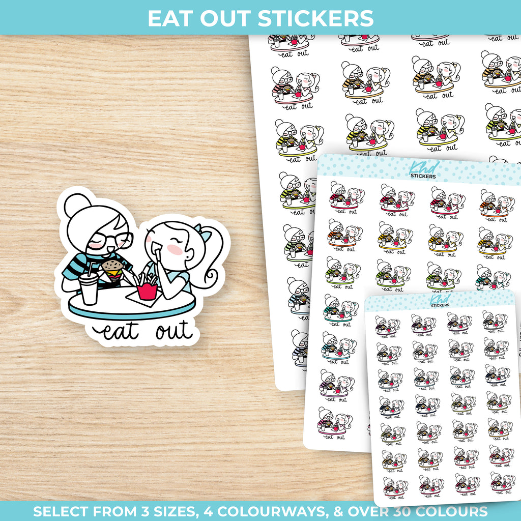 Eat Out Stickers Small