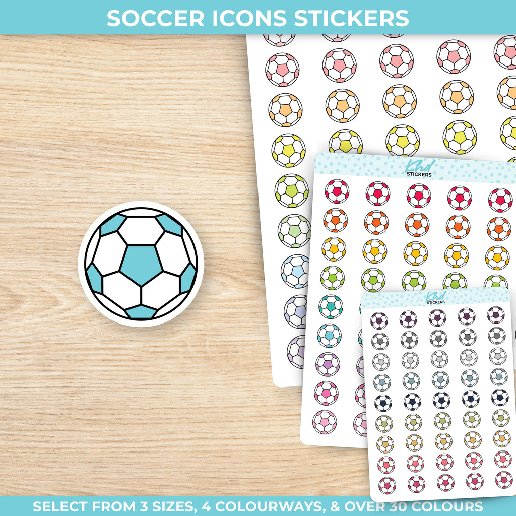 Soccer Icon Stickers Small