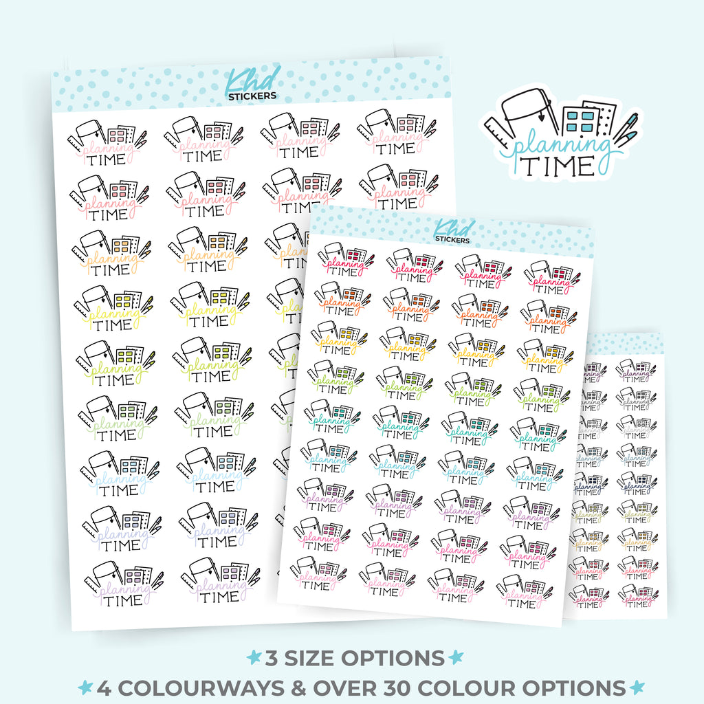 It's Planning Time Planner Stickers Small