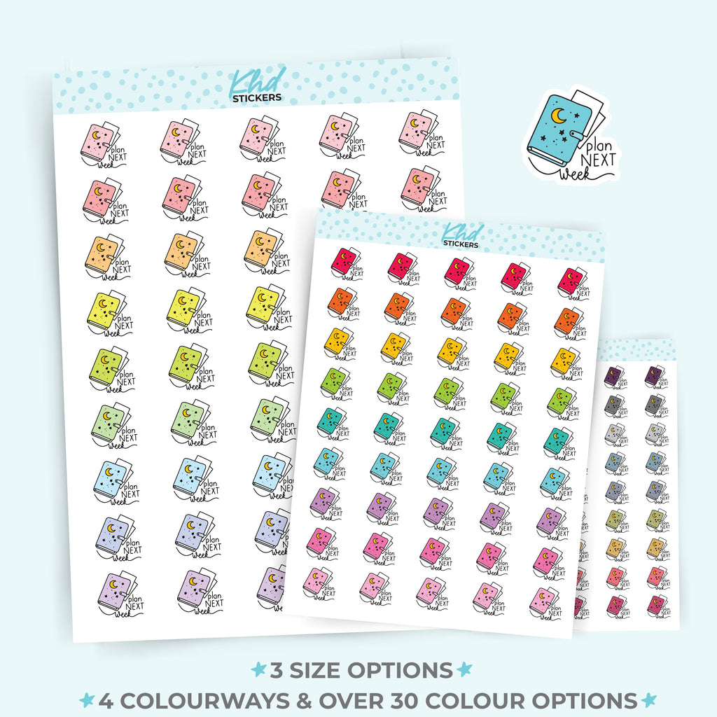 Plan Next Week Planner Stickers Small