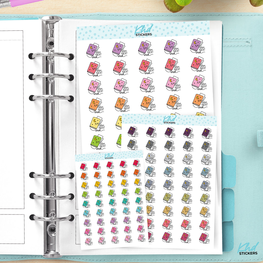 Plan Next Week Planner Stickers Small