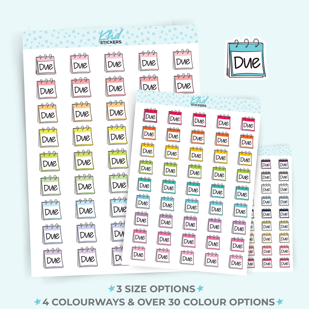 Due Planner Stickers Small