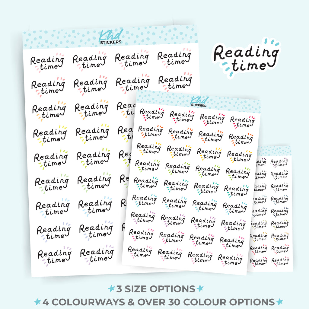 Reading Time Stickers Small