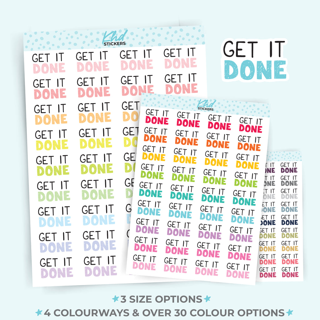 Get It Done Stickers Small