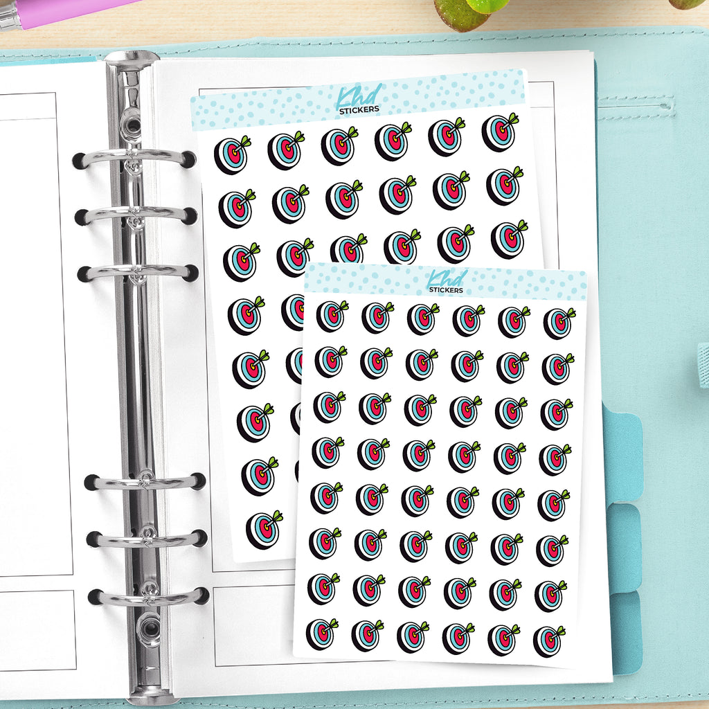 Bullseye / Target Planner Stickers Small