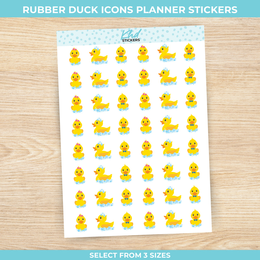 Rubber Ducks Stickers Small