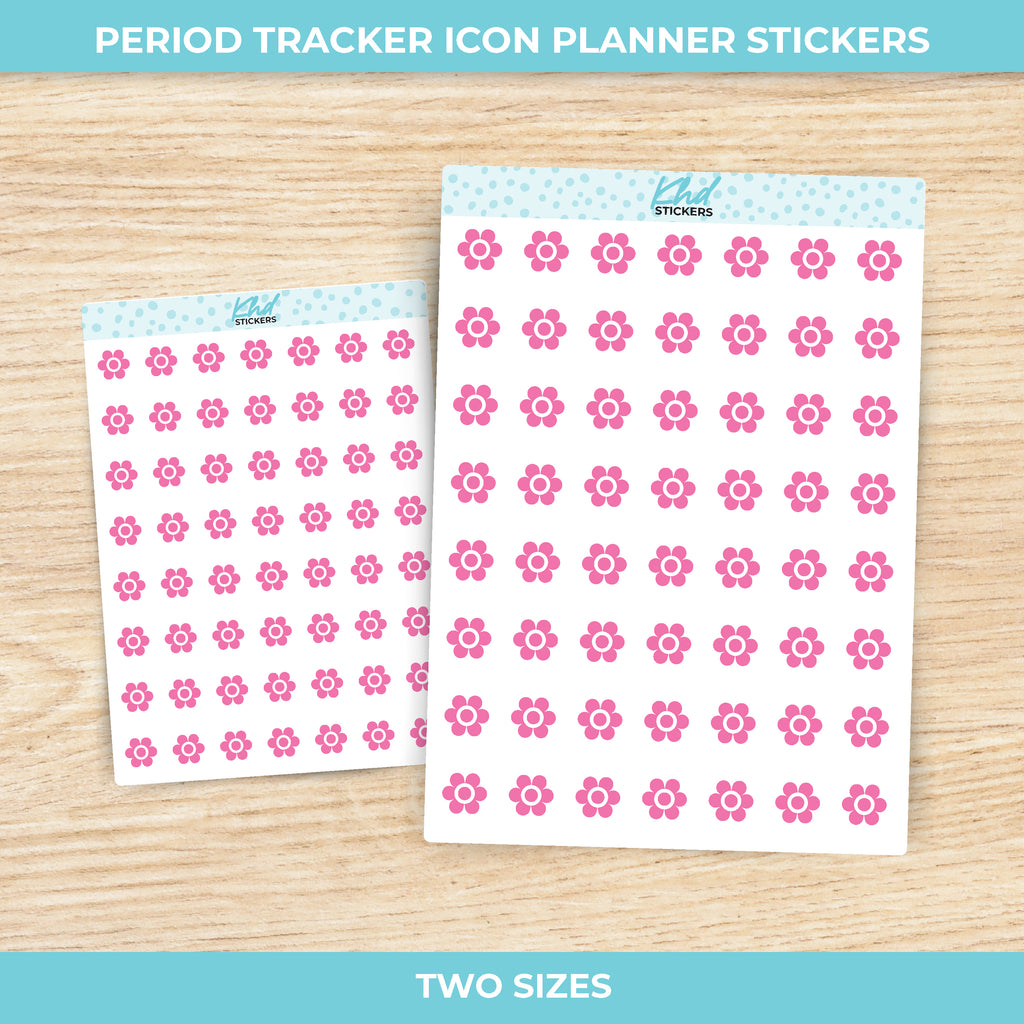 Period Tracker Icon Stickers Small