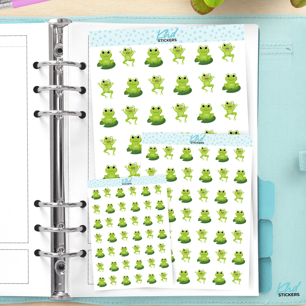 Frog Planner Stickers Small